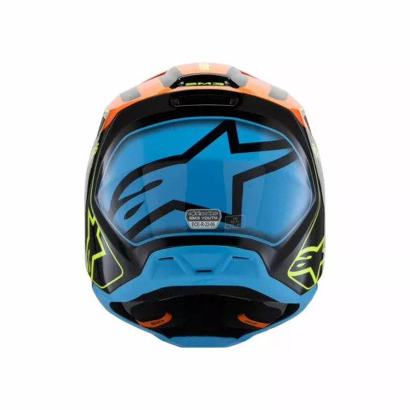 Alpinestars S-M3 Fray gyerek bukósisak Fekete/Kék/Narancs/Sárga