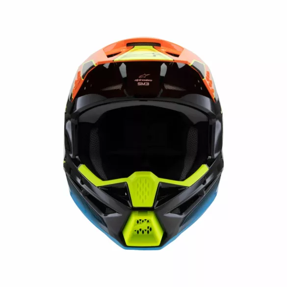 Alpinestars S-M3 Fray gyerek bukósisak Fekete/Kék/Narancs/Sárga
