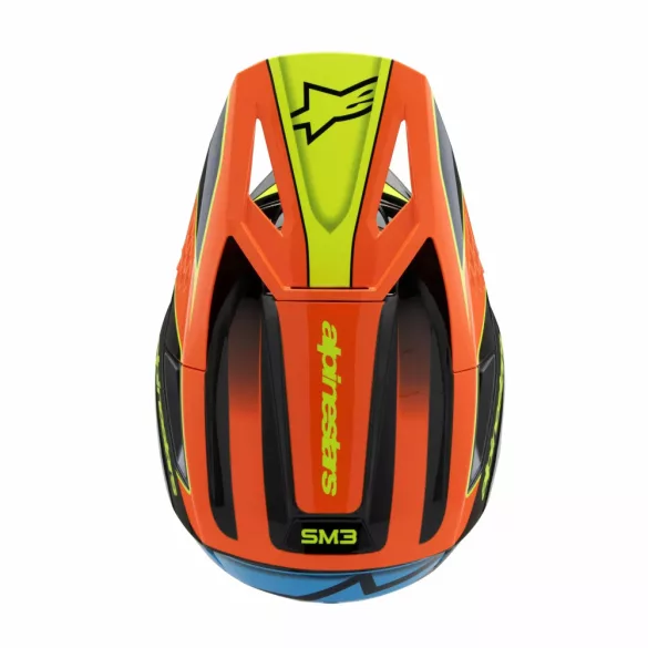 Alpinestars S-M3 Fray gyerek bukósisak Fekete/Kék/Narancs/Sárga