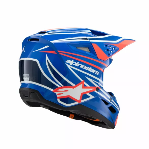 Alpinestars S-M3 Wurx gyerek bukósisak Blue-White-Red