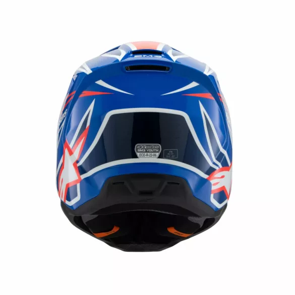 Alpinestars S-M3 Wurx gyerek bukósisak Blue-White-Red