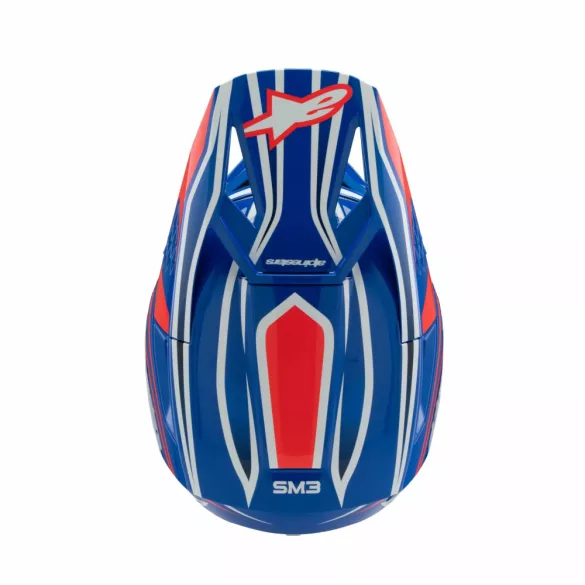 Alpinestars S-M3 Wurx gyerek bukósisak Blue-White-Red