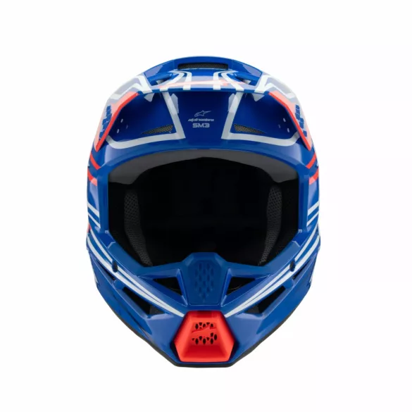 Alpinestars S-M3 Wurx gyerek bukósisak Blue-White-Red