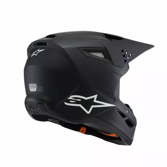 Alpinestars S-M3 solid black gyerek bukósisak