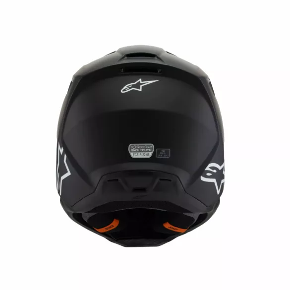 Alpinestars S-M3 solid black gyerek bukósisak