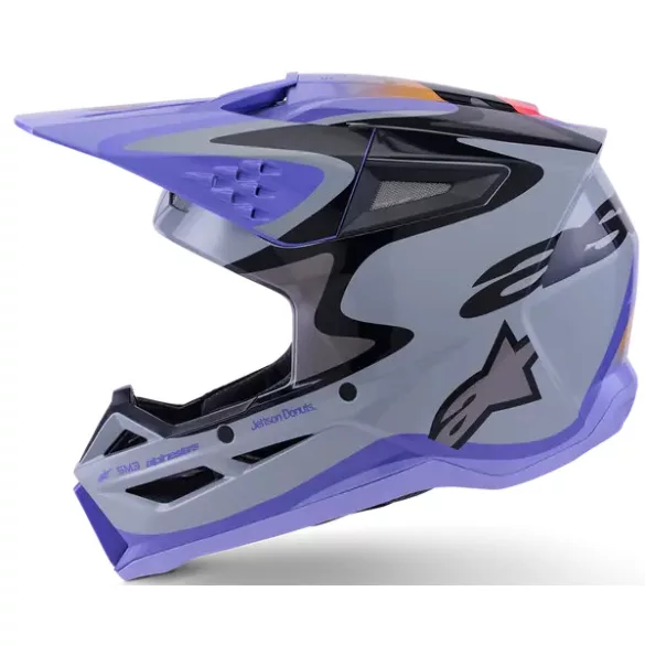 Alpinestars Gyerek S-M3 Jettson fekete, szürke és lila