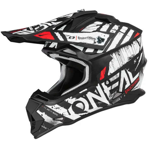 O'Neal 2SRS Helmet GLITCH black/white 