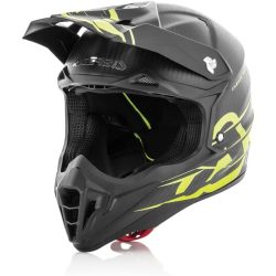   Acerbis helmet impact carbon 3.0 fekete-neon sárga bukósisak