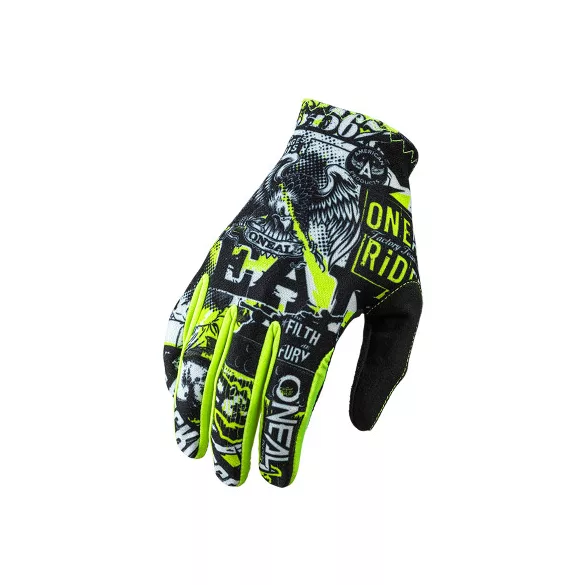 O'Neal Matrix kesztyű – Attack Black/Neon Yellow