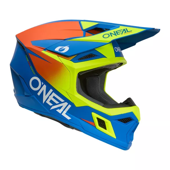 O'Neal 3SRS Bukósisak – Solid V.26 Blue/Neon Yellow
