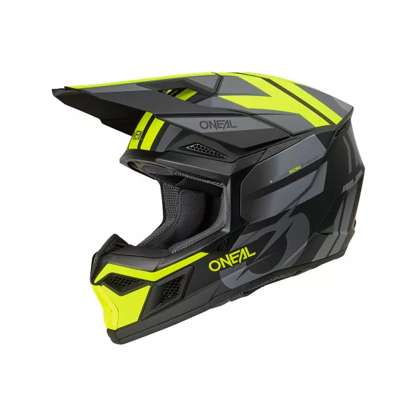 O'Neal 3SRS Bukósisak – Ride V.26 Black/Gray/Neon Yellow