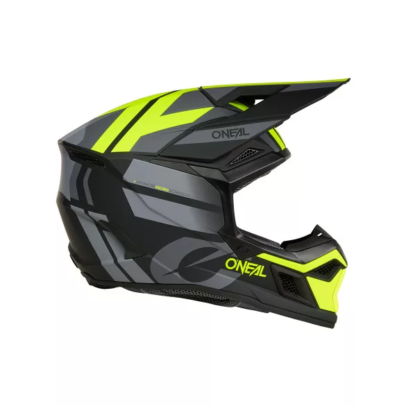 O'Neal 3SRS Bukósisak – Ride V.26 Black/Gray/Neon Yellow