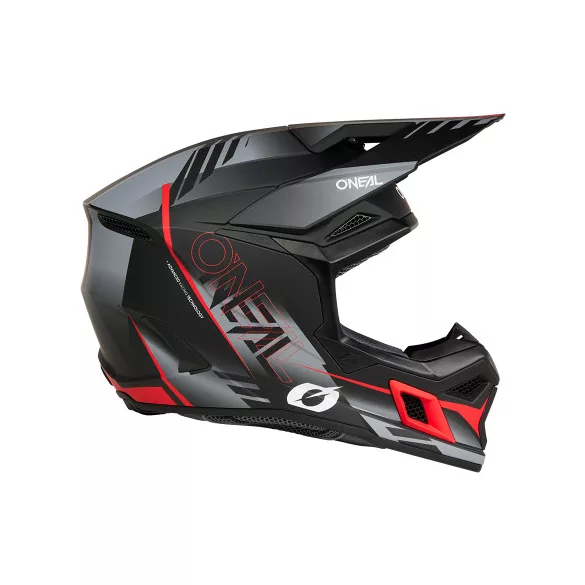 O'Neal 3SRS Bukósisak – Haze V.26 Black/Gray/Red