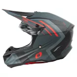 O'Neal 5SRS Polyacrylite bukósisak – SPIKE Gray/red