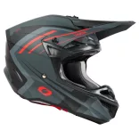 O'Neal 5SRS Polyacrylite bukósisak – SPIKE Gray/red