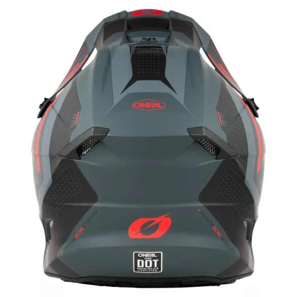 O'Neal 5SRS Polyacrylite bukósisak – SPIKE Gray/red