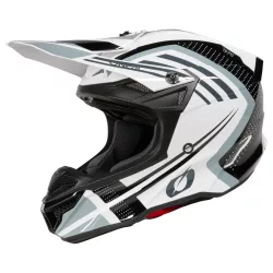   O'Neal 5SRS Polyacrylite bukósisak – SPIKE White/black