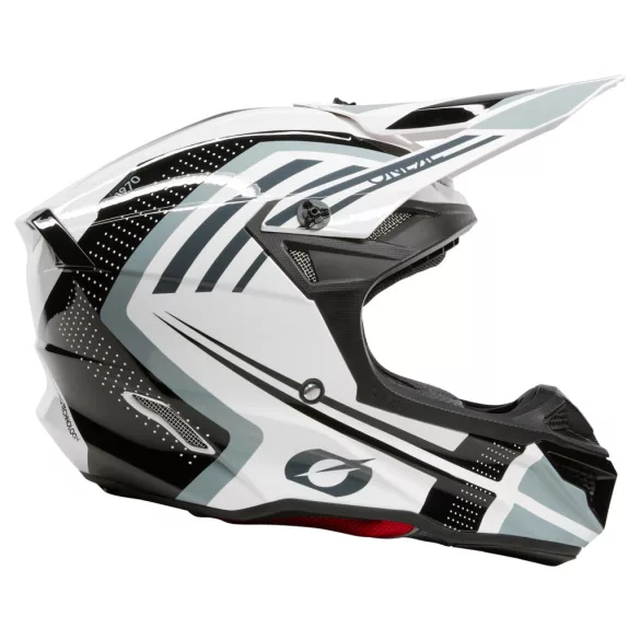 O'Neal 5SRS Polyacrylite bukósisak – SPIKE White/black