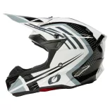 O'Neal 5SRS Polyacrylite bukósisak – SPIKE White/black