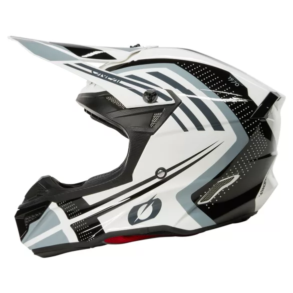 O'Neal 5SRS Polyacrylite bukósisak – SPIKE White/black