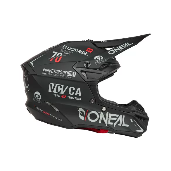 O'Neal 5SRS Polyacrylite bukósisak – BRAND Black/Gray
