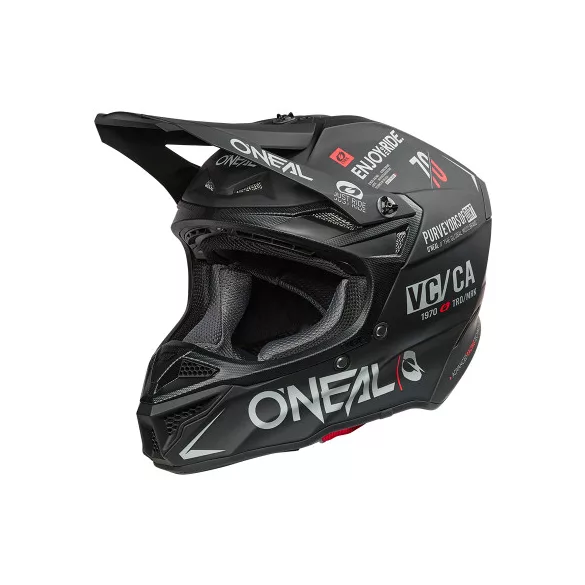 O'Neal 5SRS Polyacrylite bukósisak – BRAND Black/Gray