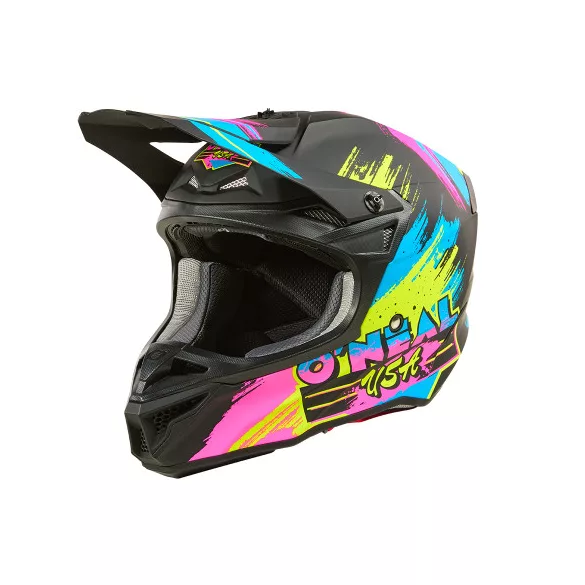 O'Neal 5SRS Polyacrylite bukósisak – RESEDA V.26 Black/Neon