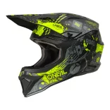 O'Neal 1SRS Gyerek bukósisak Vibrant V.26 Black/Neon Yellow