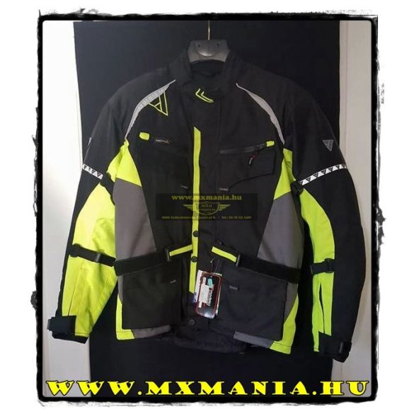 Modeka Tourex Black neon motoros kabát