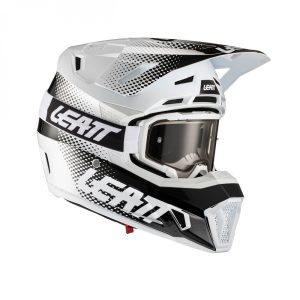 Leatt MOTO 7.5 V22 bukósisak, FEHÉR-FEKETE,+Velocity 4.5 szemüveg, S