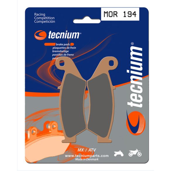 TECNIUM Racing MX/ATV Sintered Metal Brake pads - MOR194