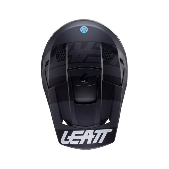 Leatt GPX 3.5 fekete-grafit bukósisak, ajándék Velocity 4.5 szemüveggel XXL méret