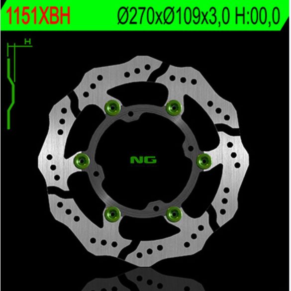 NG BRAKE DISC Petal úszó féktárcsa 