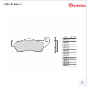 BREMBO terepjáró szinterezett fém fékbetétek - 07BB04SD