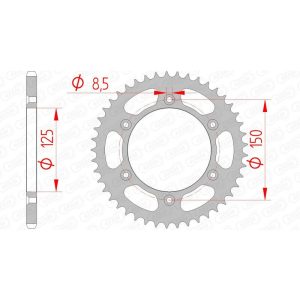 Afam acél hátsó fogaskerék - CF MOTO 450MT 2024-2025 