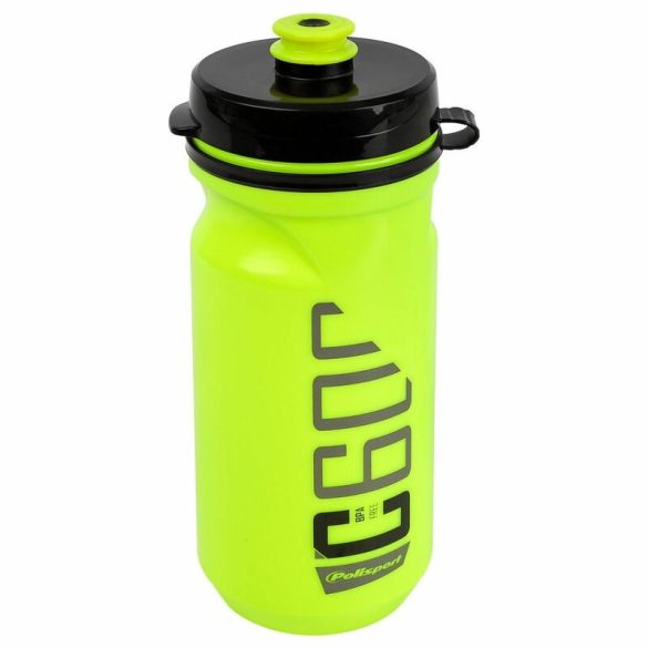 POLISPORT vizes palack C600 Lime Green/Black Clip On Cap 600ml