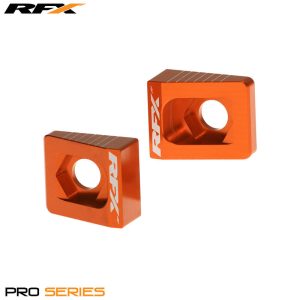 RFX Pro 2 láncfeszesség állító hátsó tengelyhez, KTM 65, narancs