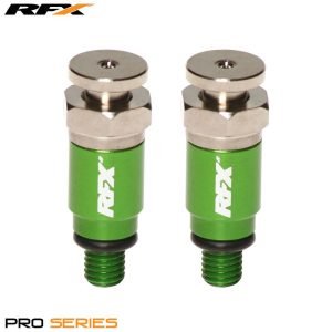 RFX Pro teleszkóp légtelenítő csavar M5x0.8 (Stainless/Green) Kayaba/Showa