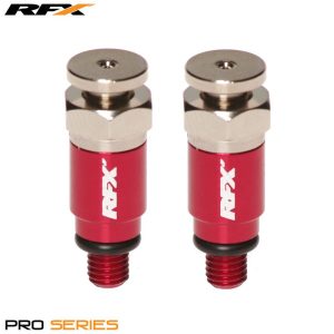 RFX Pro teleszkóp légtelenítő csavar M5x0.8 (Stainless/Red) Kayaba/Showa