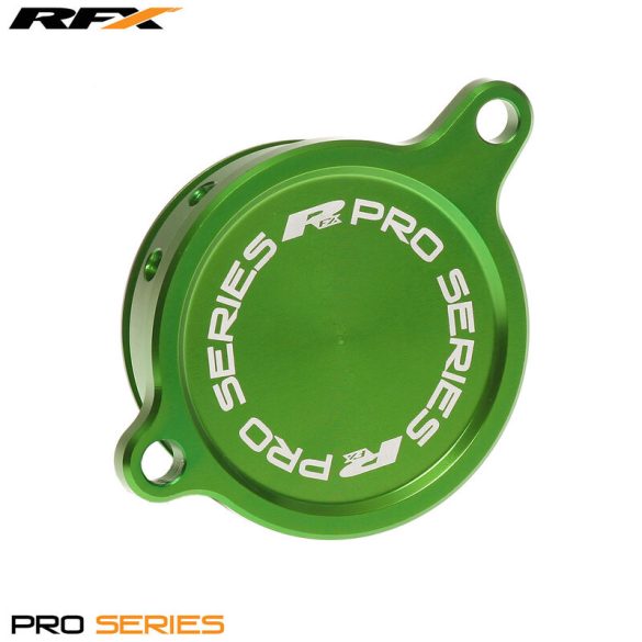 RFX Pro  olajszűrő fedél, zöld, Kawasaki KXF450