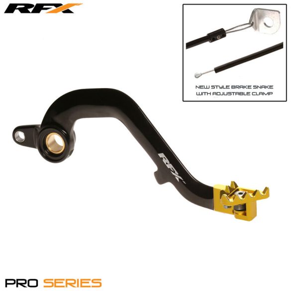 RFX Pro  fékpedál, Suzuki RMZ250/450 ,fekete-sárga