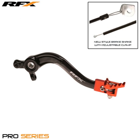 RFX Pro  fékpedál, Kawasaki KTM SX65/Husqvarna TC65 ,fekete-narancs