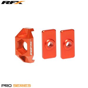 RFX Pro 2 láncfeszesség állító hátsó tengelyhez, KTM 50, narancs