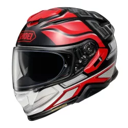 Shoei GT-AIR II Notch bukósisak, fehér-piros-fekete TC-1