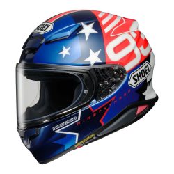   Shoei NXR2 Marquez American Spirit TC-10  bukósisak kék-piros