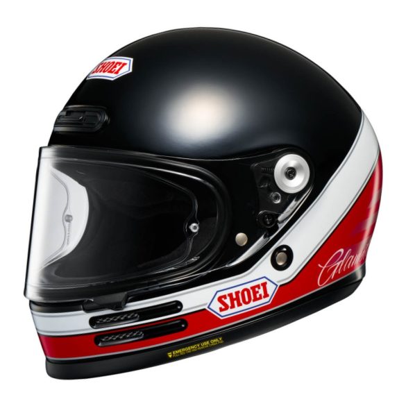 Shoei Glamster 06 abiding bukósisak fekete-piros s méret