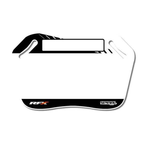 RFX  bemutatótábla, fekete-fehér