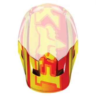 Fox visor v2 imperial piros/sárga