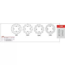 Yamaha 1350R hátsó féktárcsa