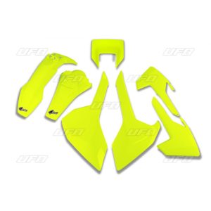 UFO  BODY KIT HUSQVARNA  TX/TE/FE 17-19,FLUO SÁRGA